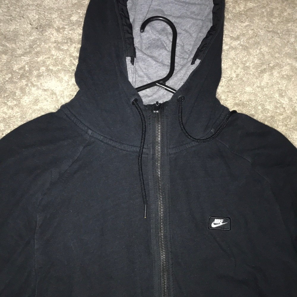 Black and grey Nike zip up, size XL